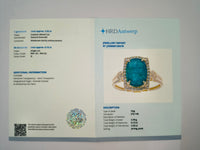 2.67 Ct Cushion Natural Emerald 14K Gold Ring