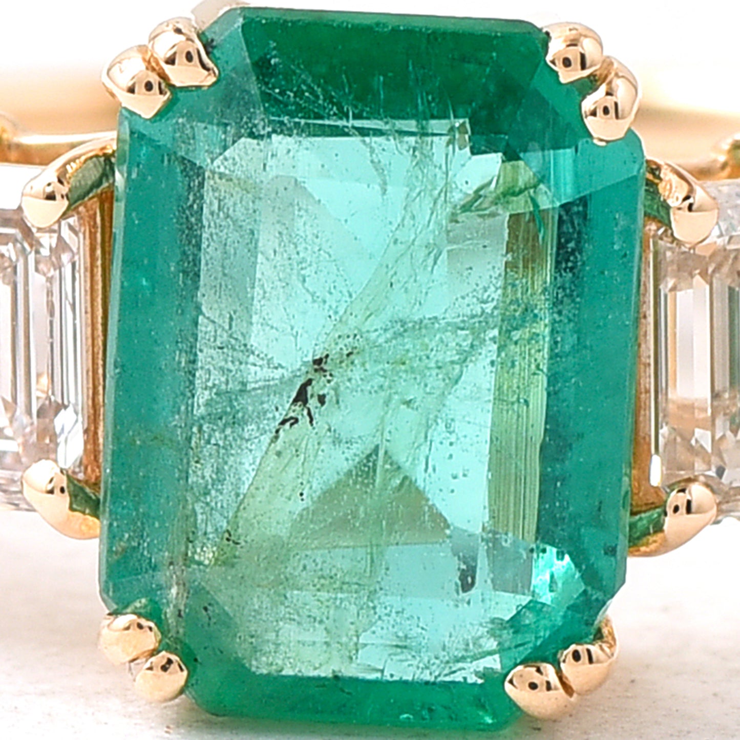 1.86 Ct Octagon Emerald 14K Gold Ring