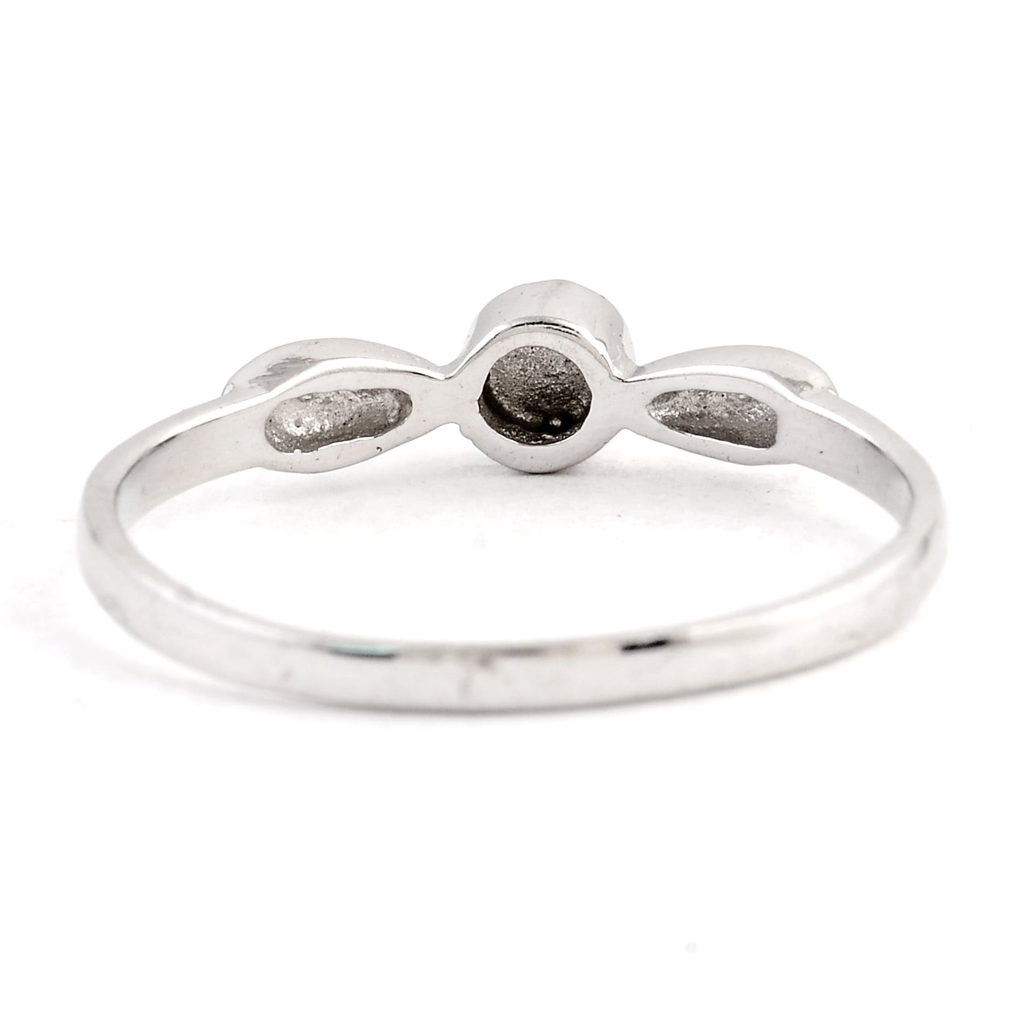 0.00 Ct Plain 925 Sterling Silver Ring