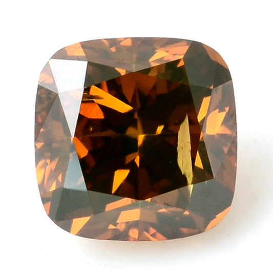 0.35 Carat Red Diamond Cushion Loose Gemstone