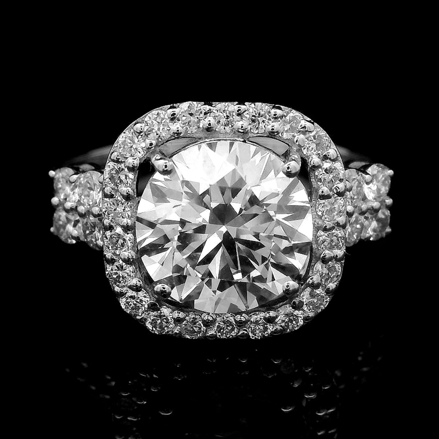 2.53 Carats Lab Grown Diamond 14K Gold Ring