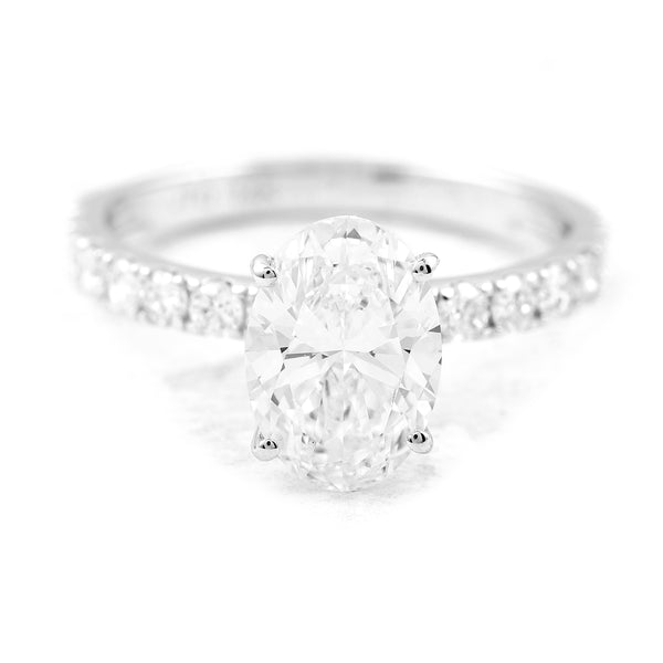 2.51 Carats Lab Grown Diamond 14K Gold Ring