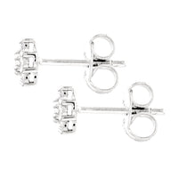 0.71 Ct Round Lab Grown Diamond 925 Silver Earrings