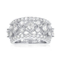 2.49 ct. t.w. Moissanite Ring in Sterling Silver. Size 5
