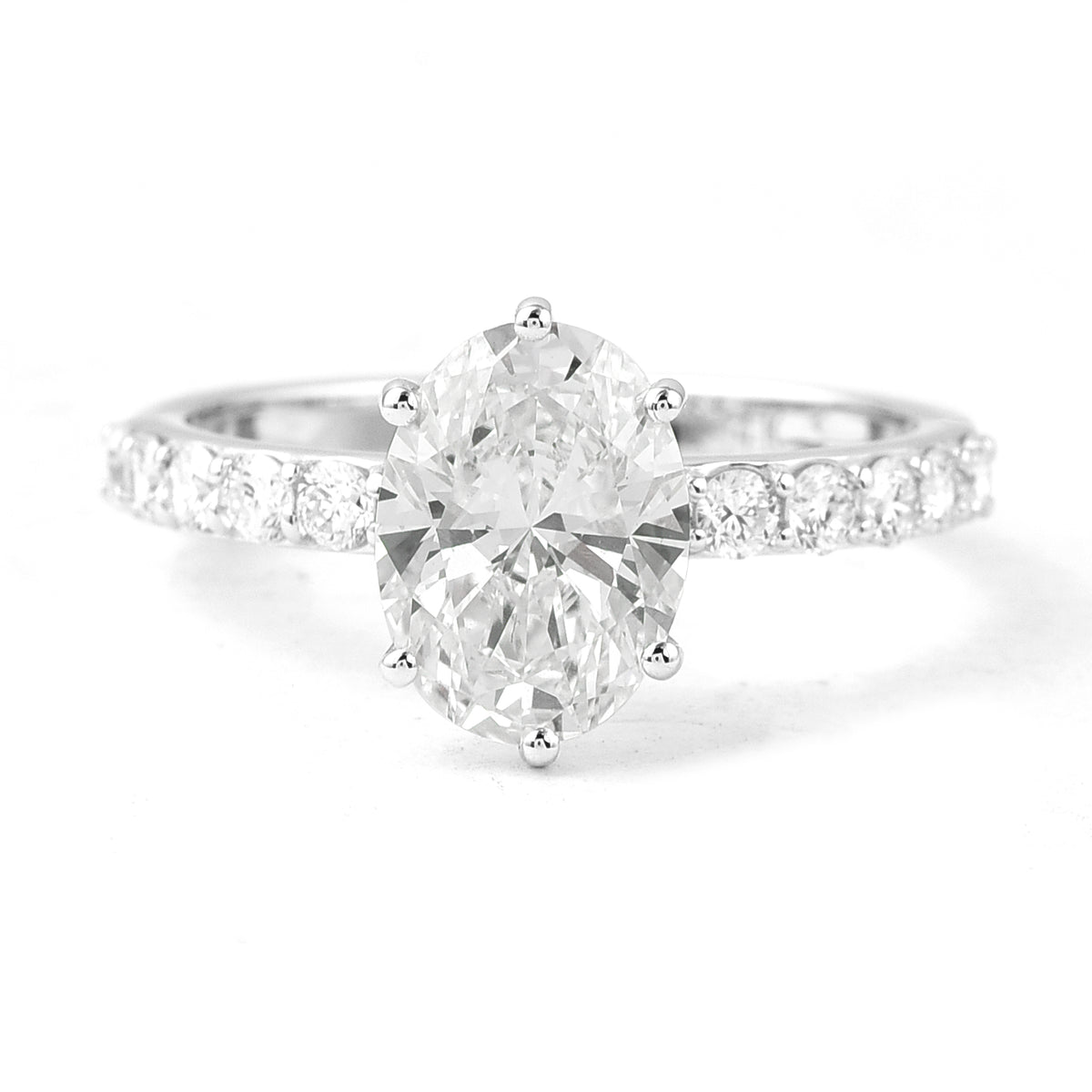 2.39 Carats Lab Grown Diamond 14K Gold Ring
