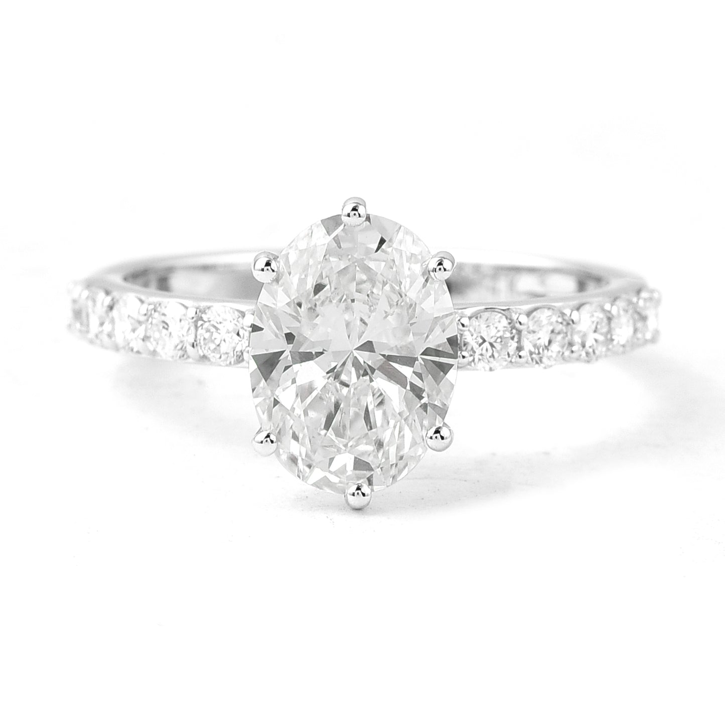 2.39 Carats Lab Grown Diamond 14K Gold Ring