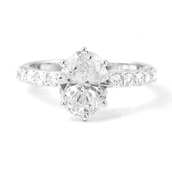 2.39 Carats Lab Grown Diamond 14K Gold Ring