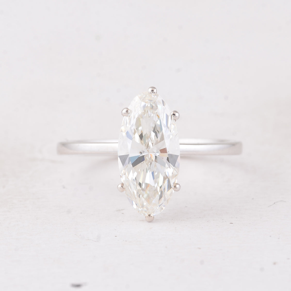 2.06 Carats Lab Grown Diamond 14K Gold Ring