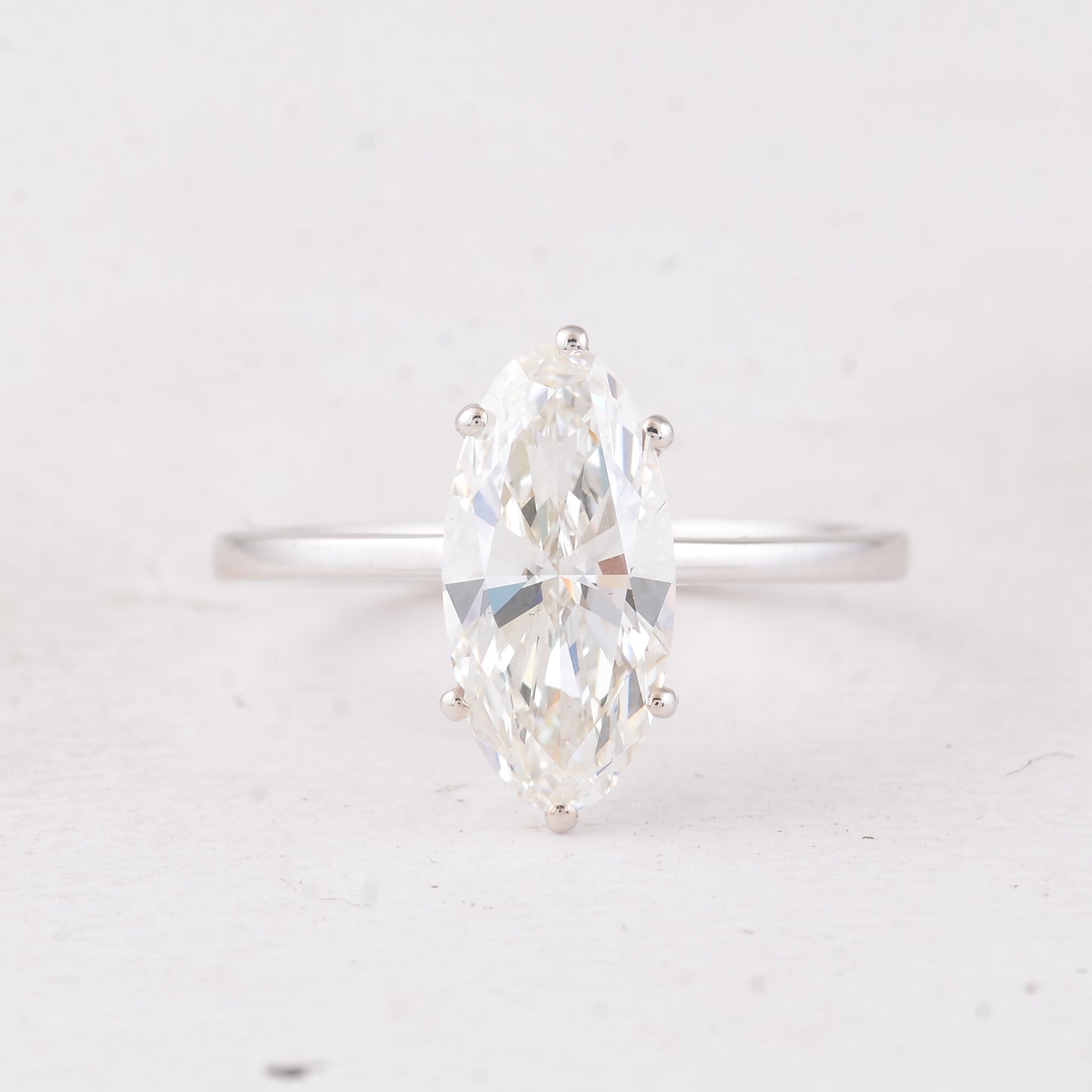 2.06 Carats Lab Grown Diamond 14K Gold Ring