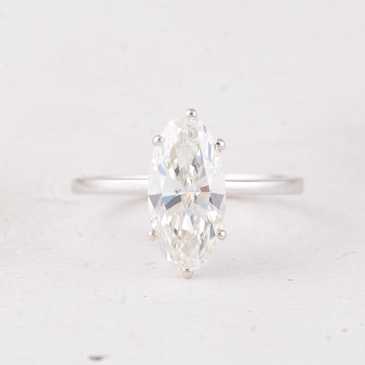 2.06 Carats Lab Grown Diamond 14K Gold Ring