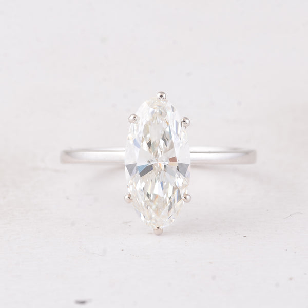 2.06 Carats Lab Grown Diamond 14K Gold Ring
