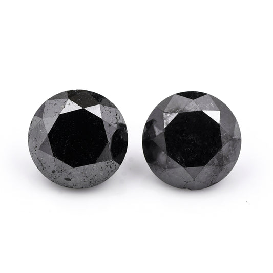 5.68 Black Diamond Round Loose Diamond