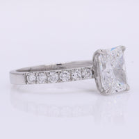 2.42 Carats Lab Grown Diamond 950 Platinum Ring
