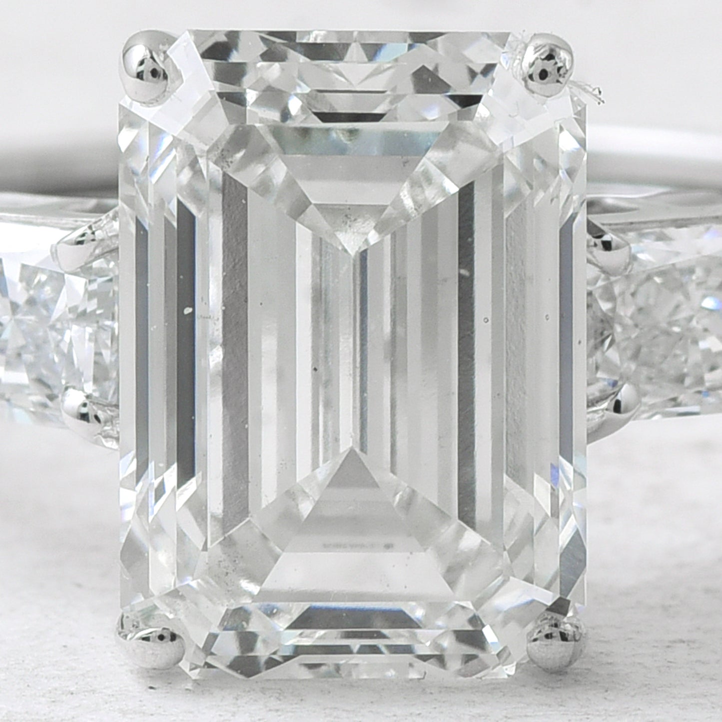 3.93 Ct Octagon Lab Grown Diamond 14K Gold Ring
