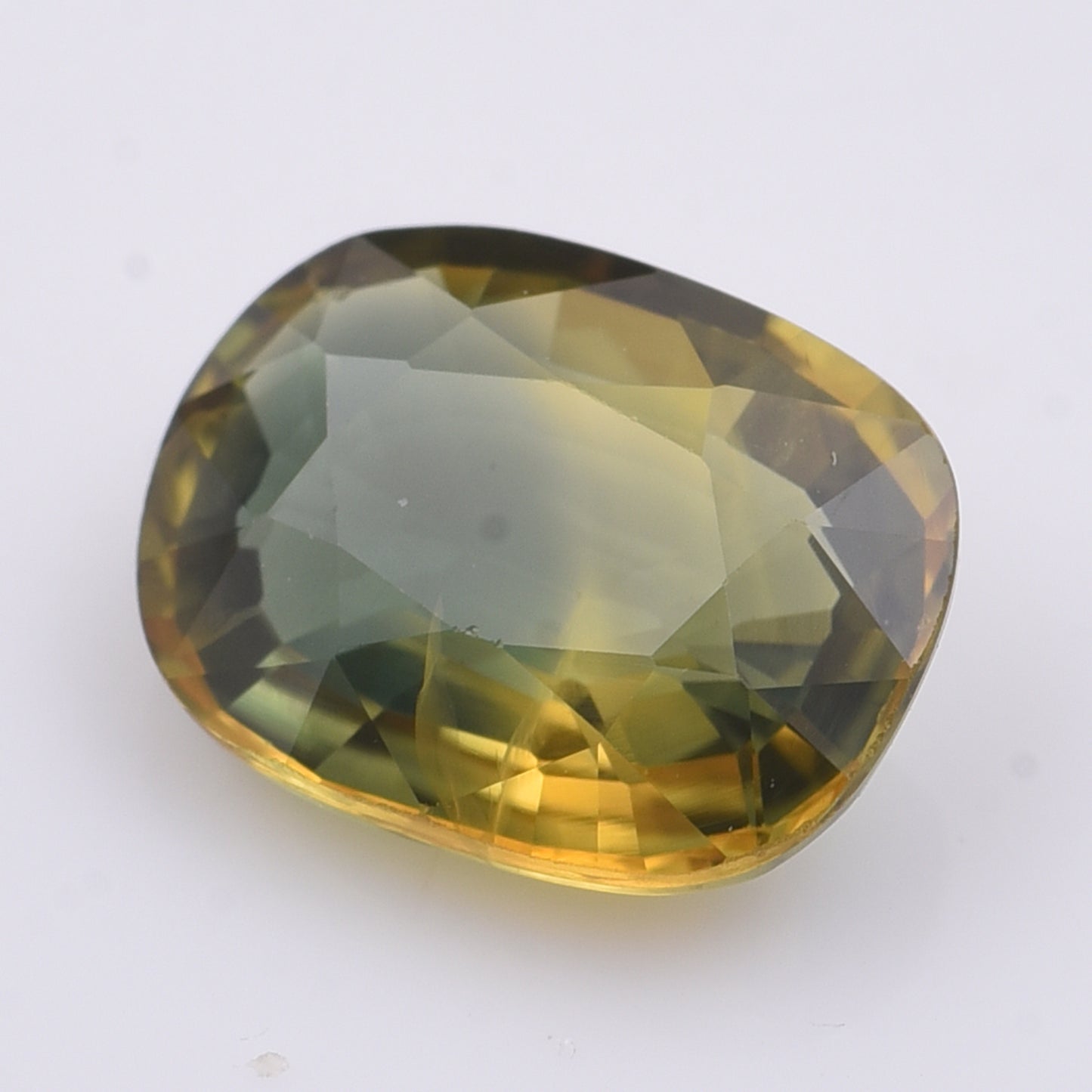 2.01 Natural Corundum Bi-Color Sapphire Rectangular Cushion Mixed Cut Gemstone