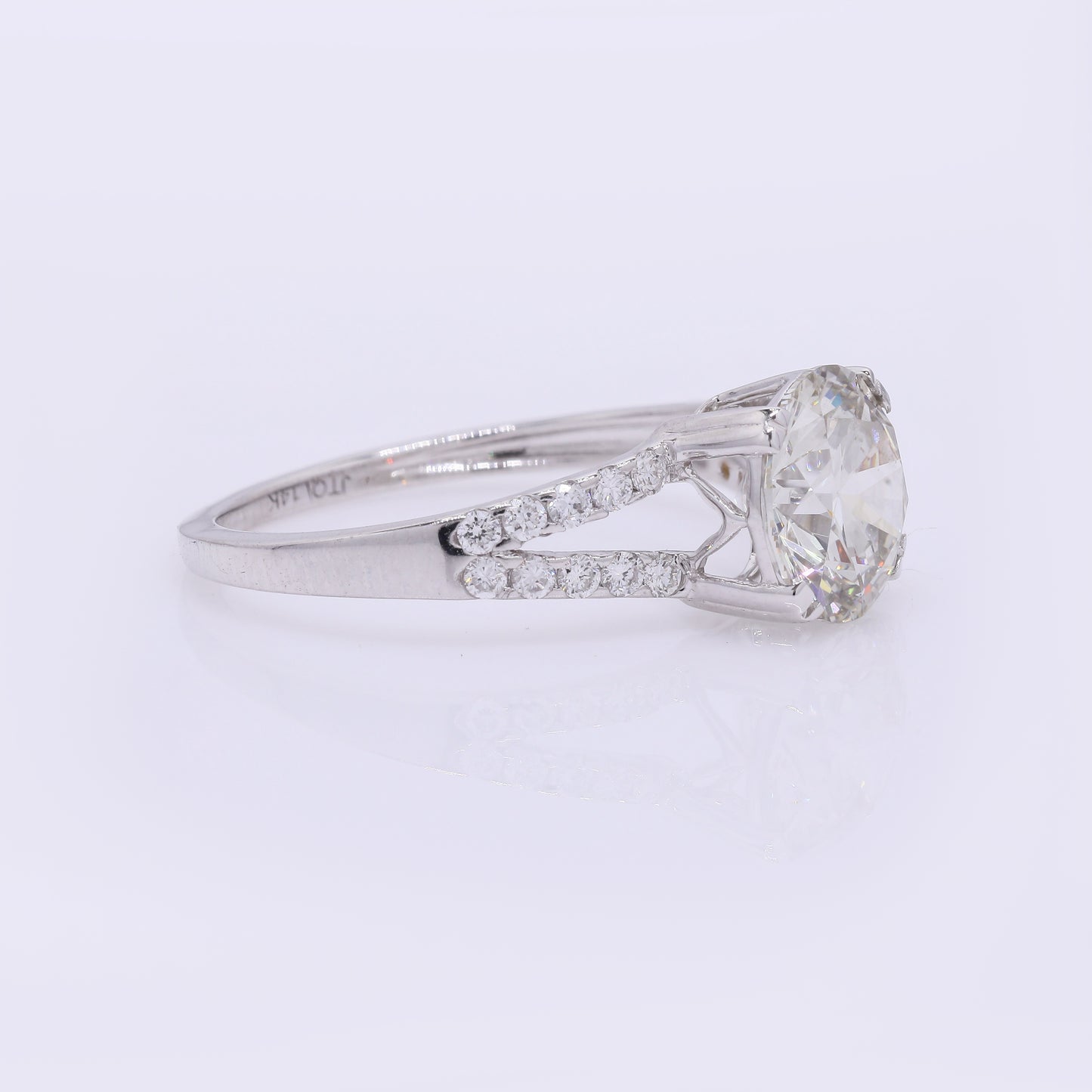 2.25 Carats Lab Grown Diamond 14K Gold Ring