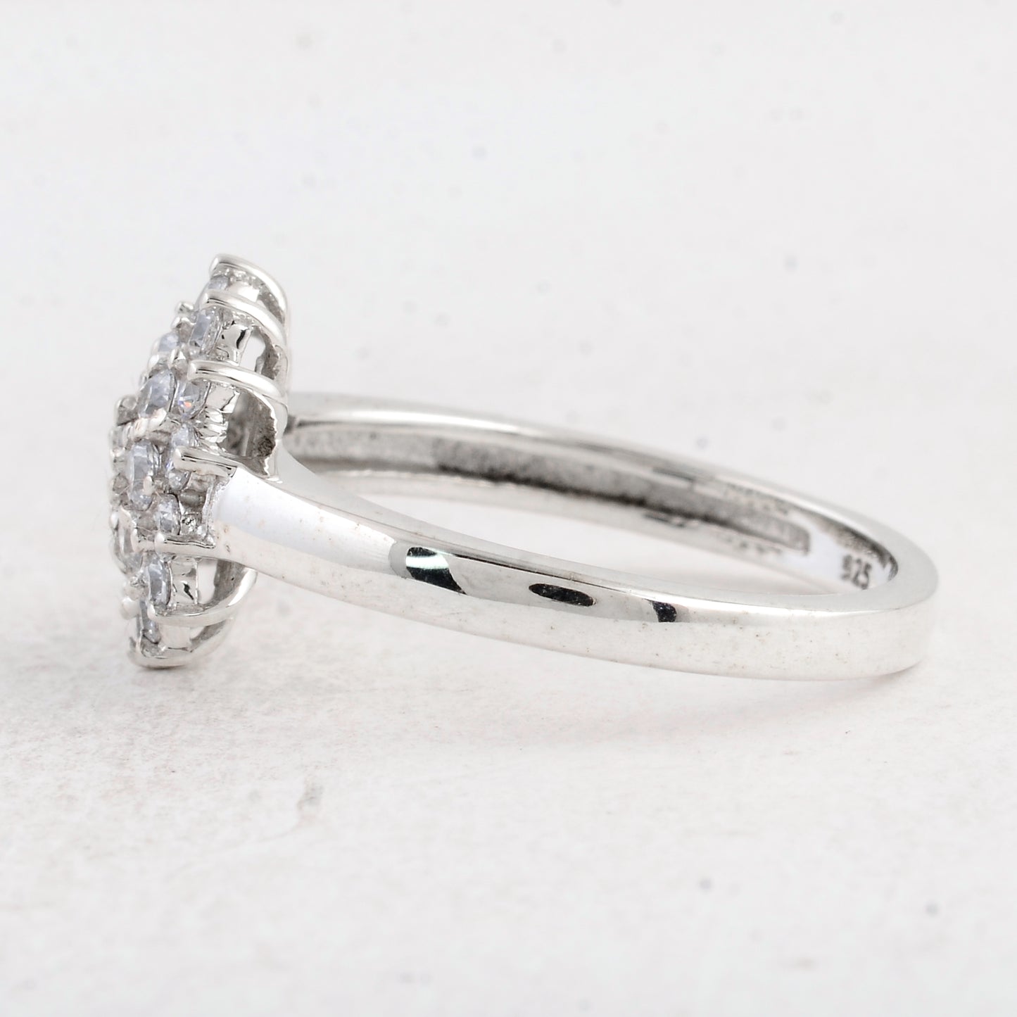 1.06 Ct Round Cubic Zirconia 925 Sterling Silver Ring