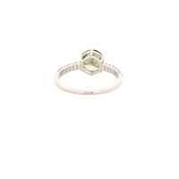 2.13 Carats Green Lab Grown Diamond 14K Gold Ring