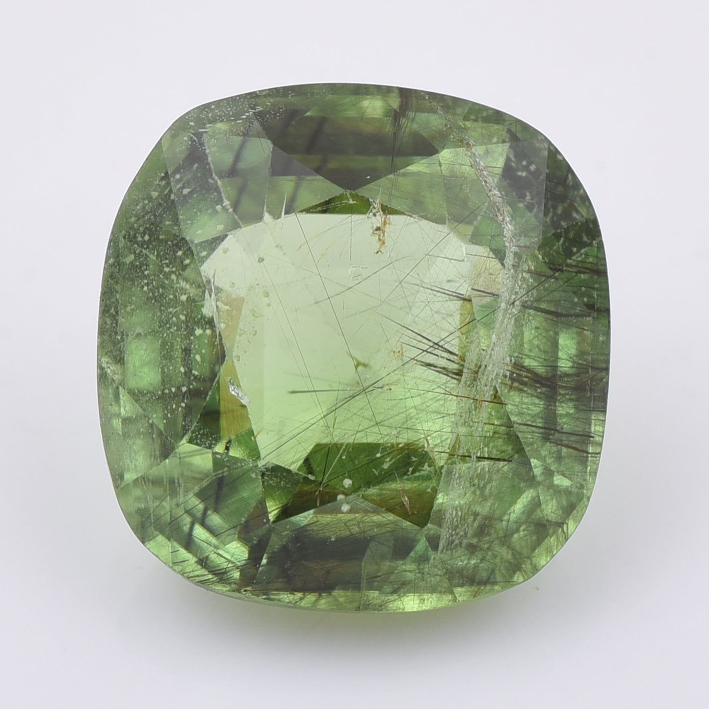 10.5 Natural Peridot Cushion Mixed Cut Gemstone