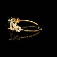 2.04 Ct Oval Mixed Cut Natural Corundum Sapphire 14K Gold Ring