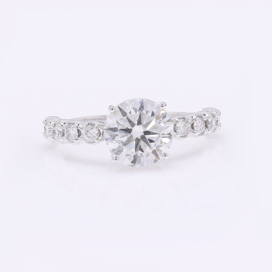 2.37 Carats Lab Grown Diamond 14K Gold Ring