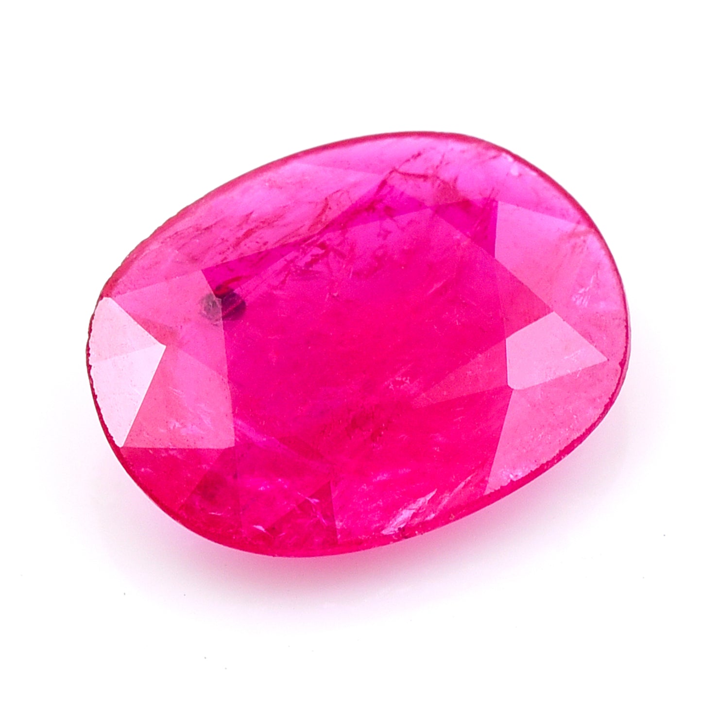 2 Natural Corundum Ruby Oval Mixed Cut Gemstone