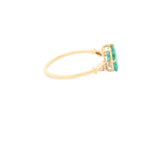 1.11 Ct Octagon Emerald 14K Gold Ring