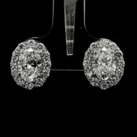 2.93 Carats Lab Grown Diamond 14K Gold Earrings