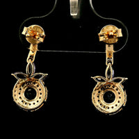 1.22 Ct Round Tanzanite 14K Gold Earrings