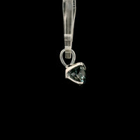 1.60 Carats Blue Lab Grown Diamond 14K Gold Pendant