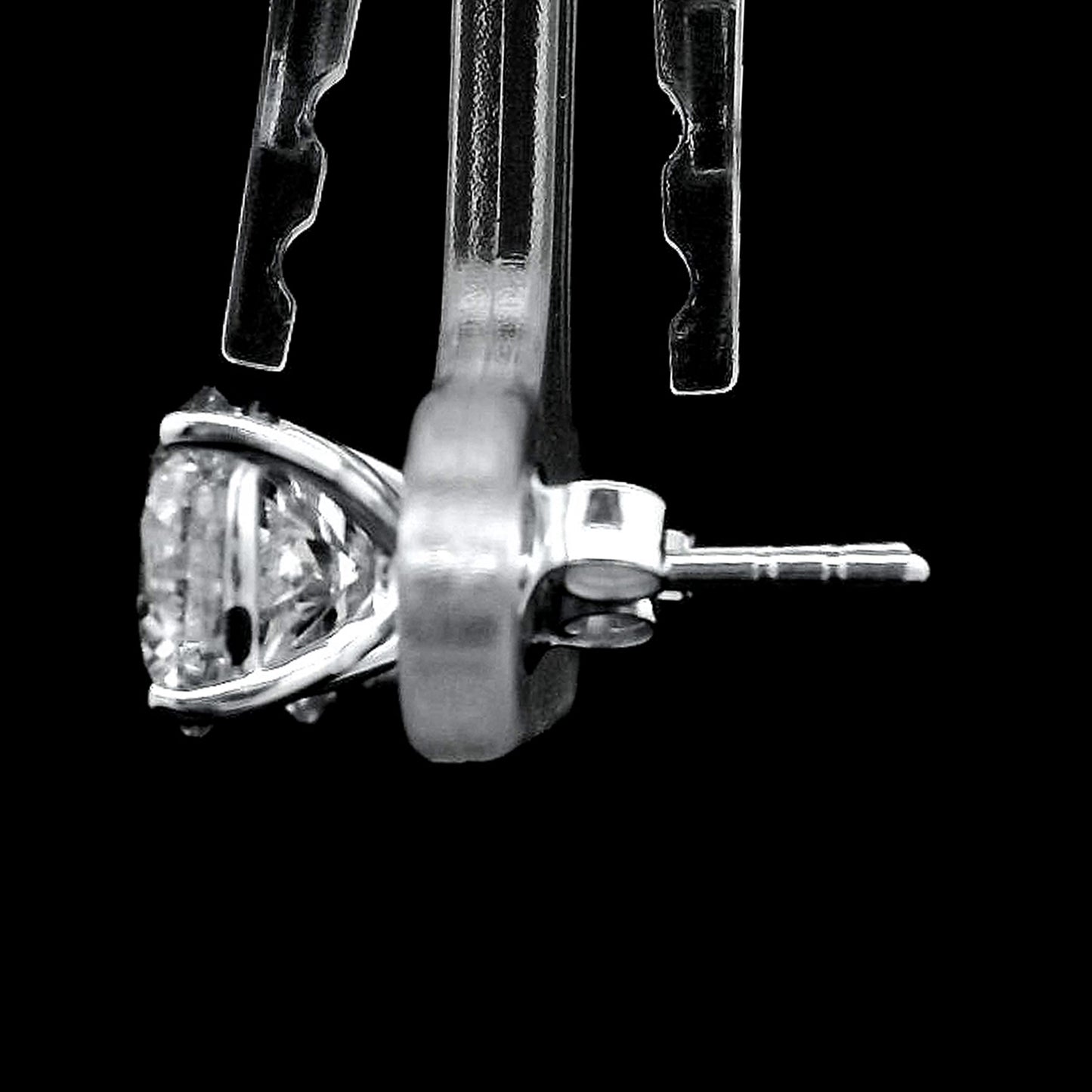 3.01 Carats Lab Grown Diamond 14K Gold Earrings