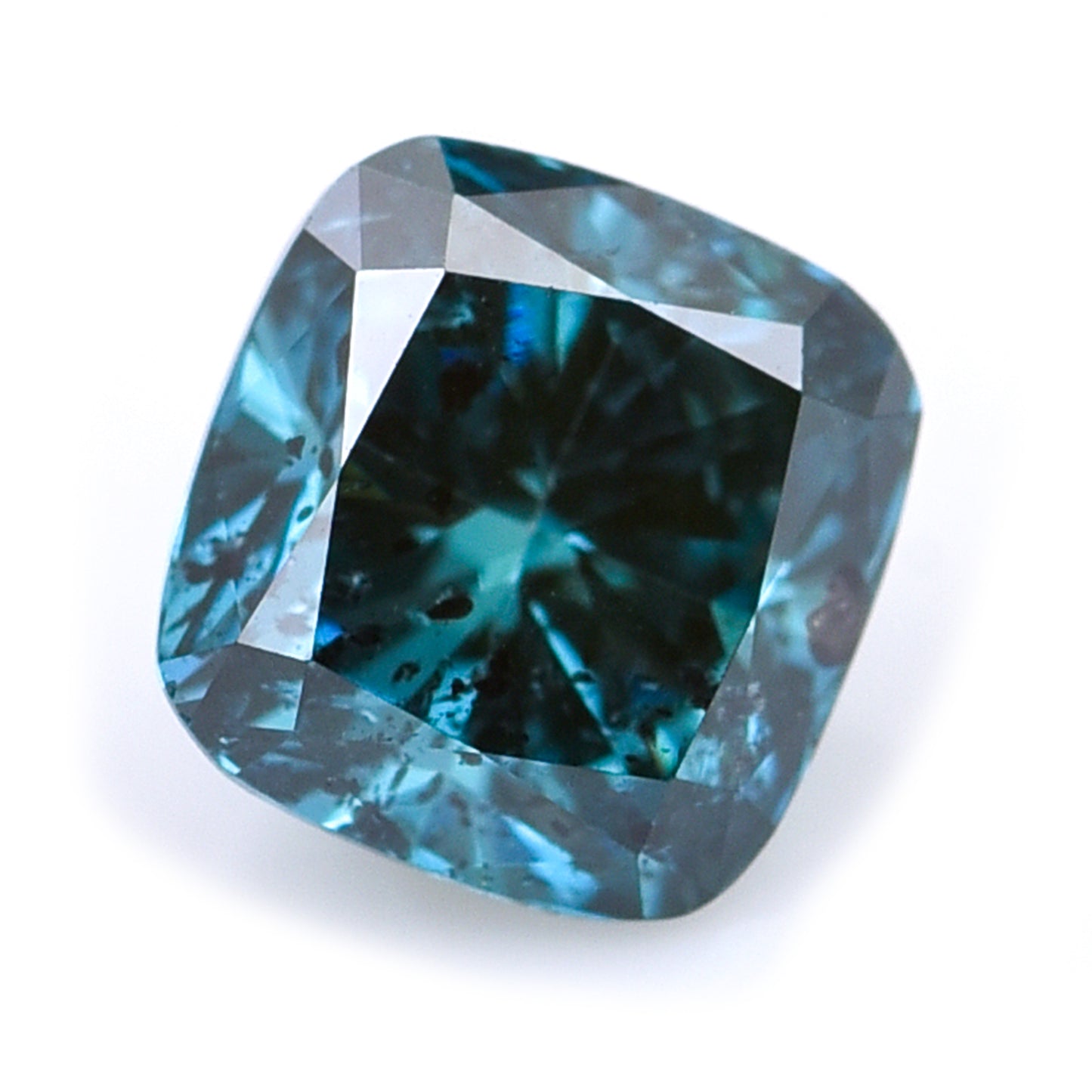 0.32 Blue Diamond Cushion Loose Diamond