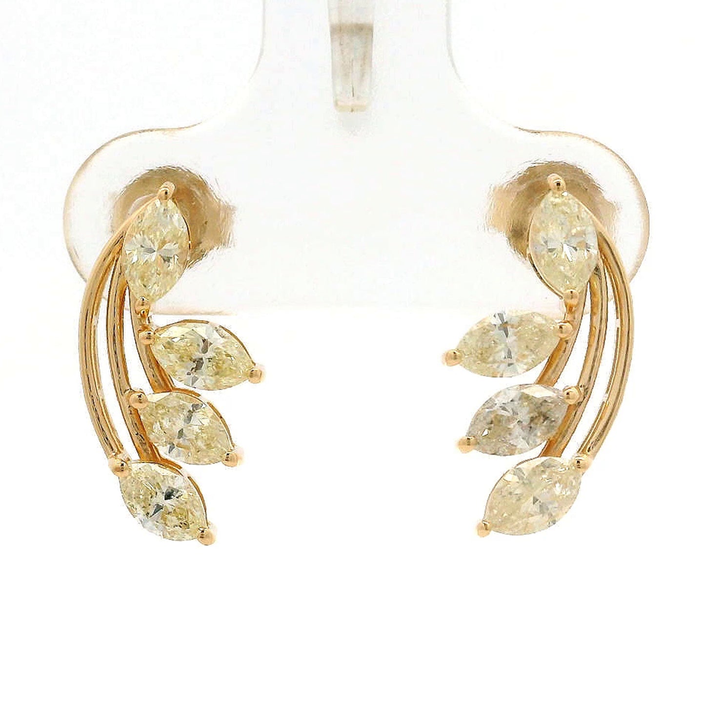 1.06 Ct Marquise Diamond 14K Gold Earrings
