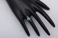 1.05 Carats Blue Lab Grown Diamond 14K Gold Ring