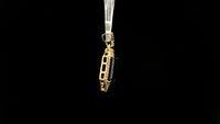 3.01 Ct Octagon Natural Sapphire 14K Gold Pendant