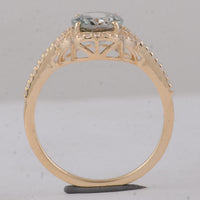 2.12 Ct Oval Multi Tourmaline 9K Gold Ring