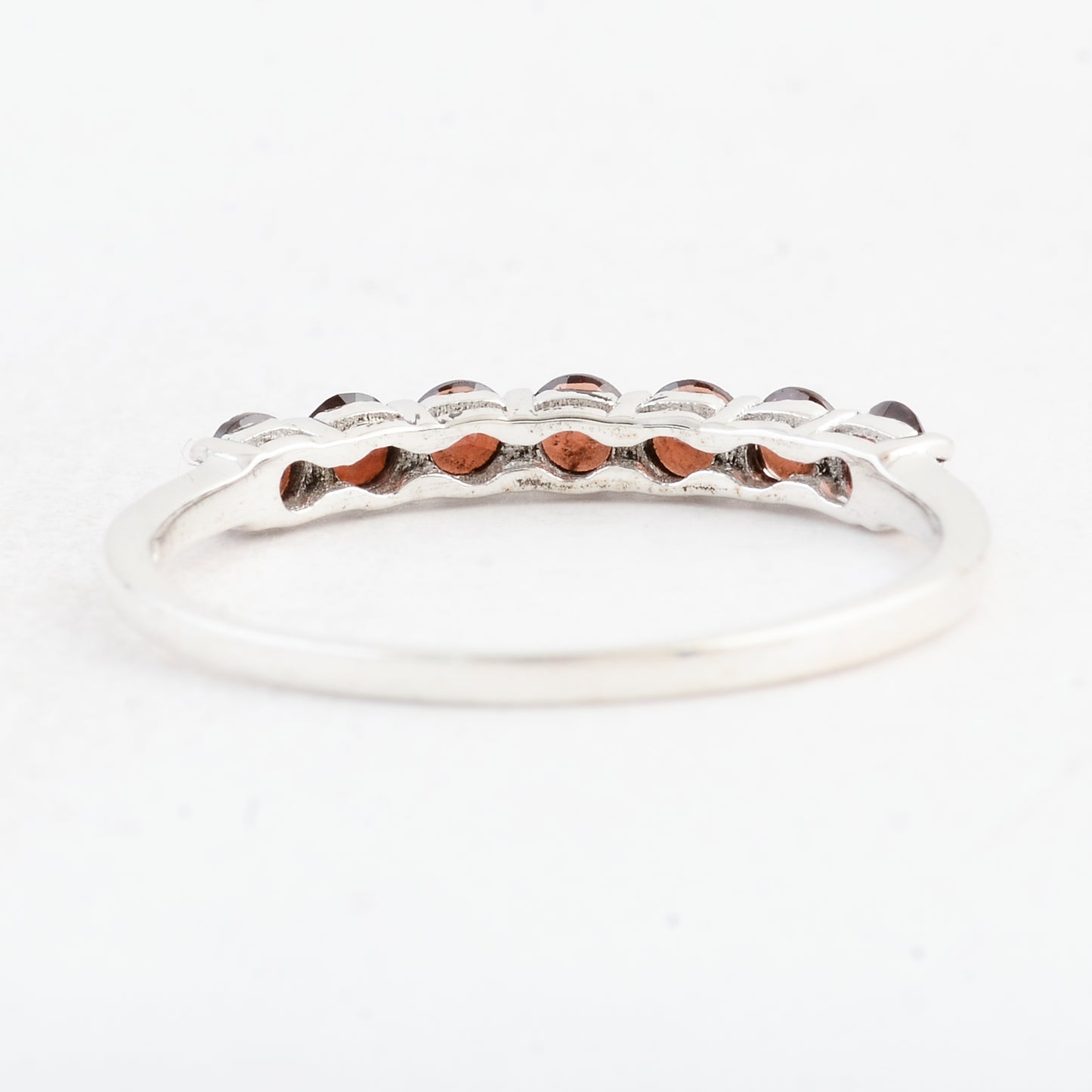0.70 Ct Round Garnet 925 Sterling Silver Ring