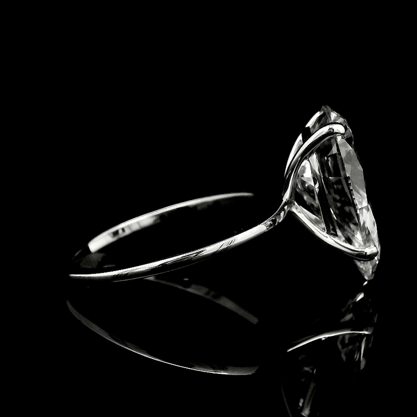 4.63 Carats Lab Grown Diamond 14K Gold Ring