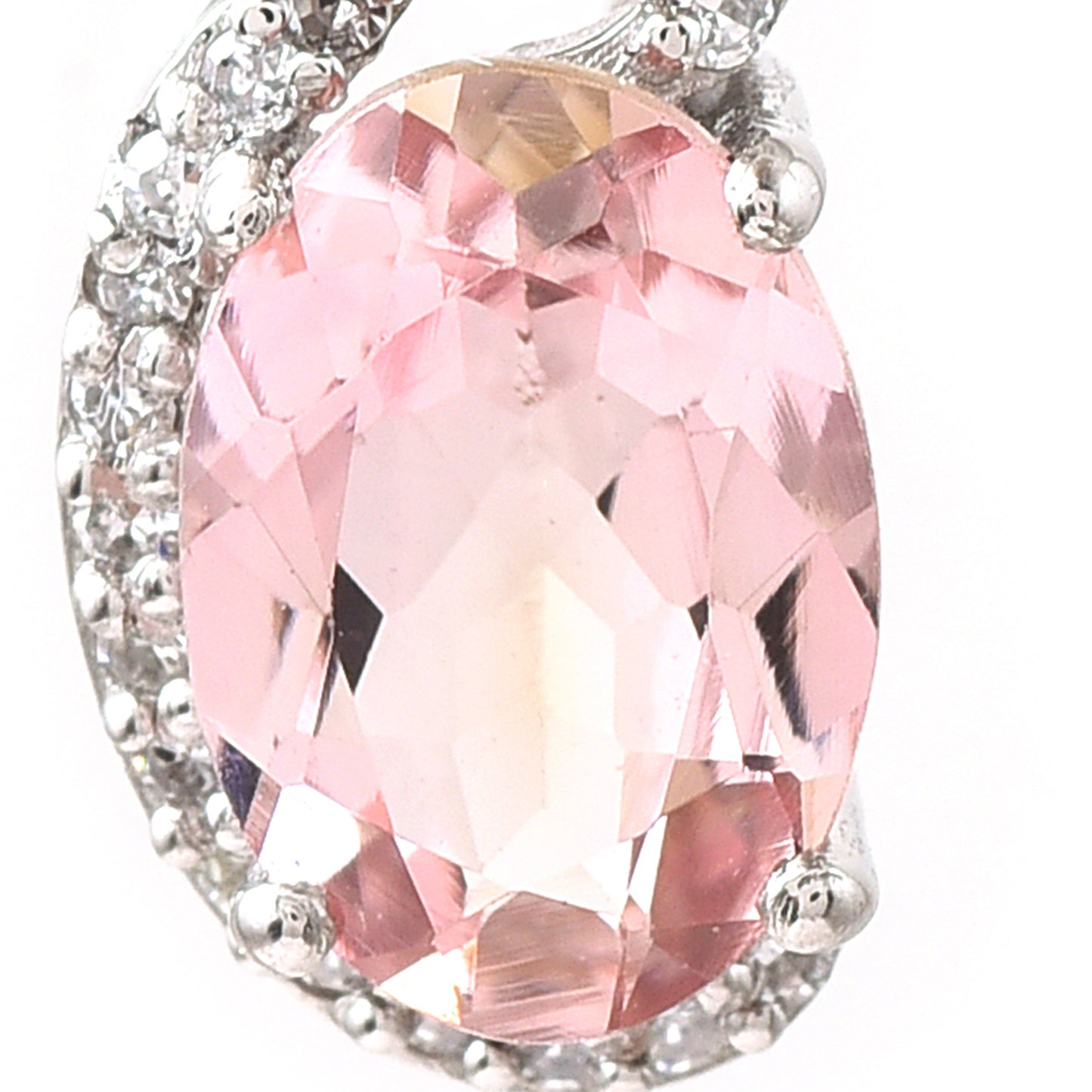 1.04 Ct Oval Tourmaline 950 Platinum Pendant