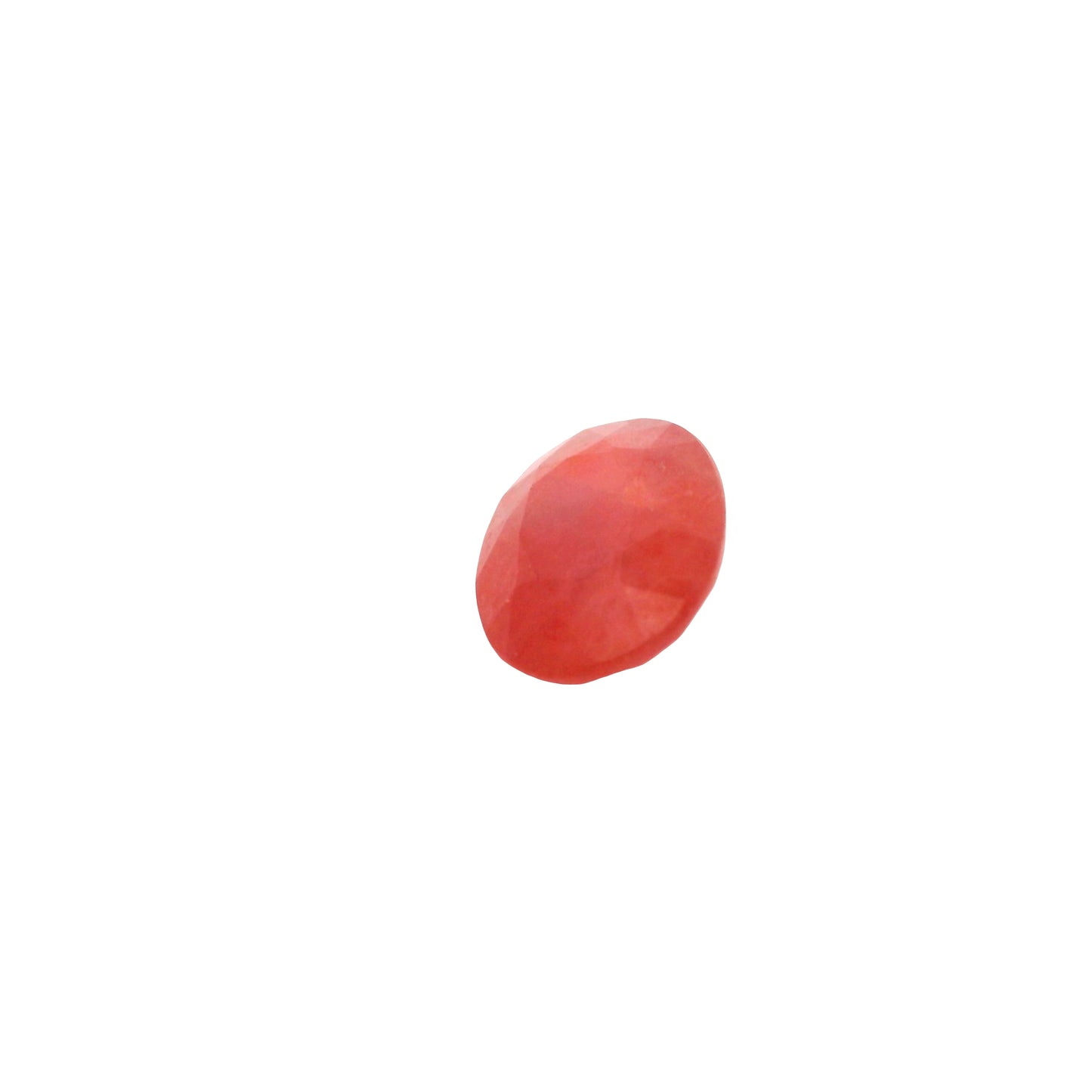 3.38 Orange Sapphire Oval Gemstone