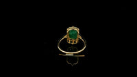 2.37 Ct Octagon Natural Emerald 14K Gold Ring
