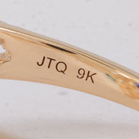 1.42 Ct Oval Sapphire 9K Gold Ring