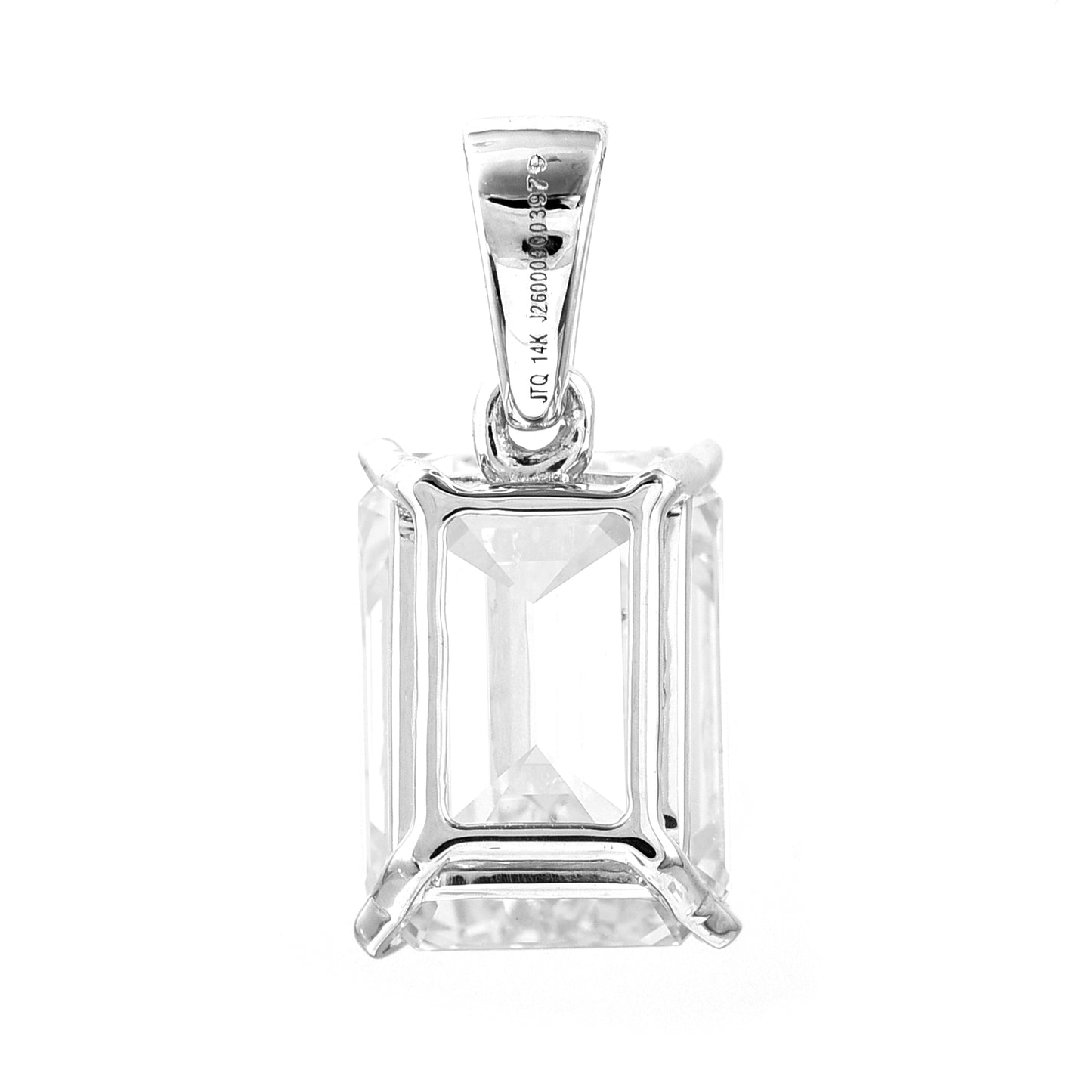 4.07 Carats Lab Grown Diamond 14K Gold Pendant