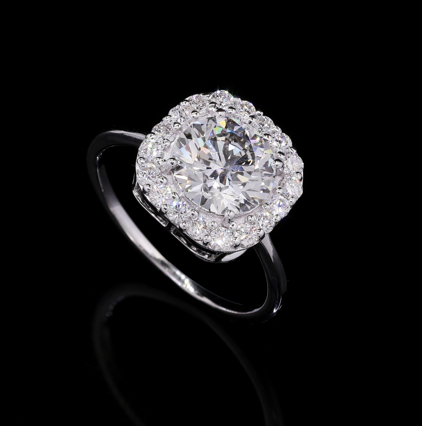 2.45 Carats Lab Grown Diamond 14K Gold Ring