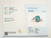 2.32 Ct Octagon Step Cut Natural Emerald 14K Gold Ring