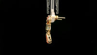 3.59 Ct Pear Tourmaline 14K Gold Earrings
