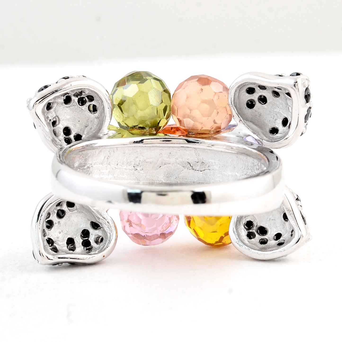 24.34 Ct Cubic Zirconia 925 Sterling Silver Ring