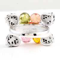 24.34 Ct Cubic Zirconia 925 Sterling Silver Ring