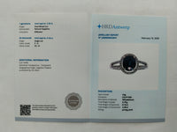 2.44 Ct Oval Mixed Cut Natural Sapphire 950 Platinum Ring