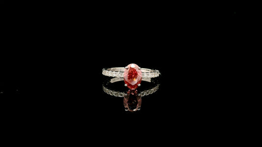 2.00 Carats Pink Lab Grown Diamond 14K Gold Ring